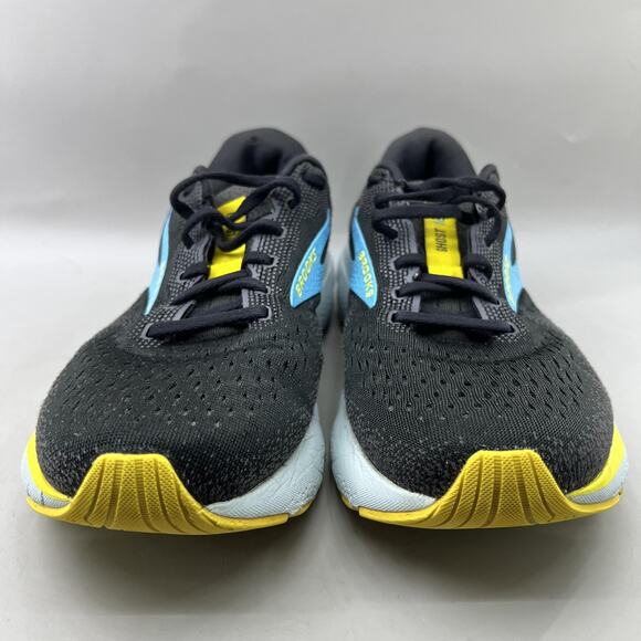 Brooks Ghost 16 Running Shoes Men Size 8.5 EE Black Blue Mesh Comfort Sneakers